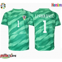 Camiseta Croacia Dominik Livakovic #1 Portero Visitante Equipación Eurocopa 2024 manga corta